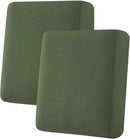 H.VERSAILTEX Super Stretch Individual Seat Cushion Covers Sofa Covers Couch Cushion Covers Slipcover Sets Thick Jacquard Textured Twill Fabric (2 Piece Medium Sofa Cushion Covers, Bronze Green) by CozyNest Decor
