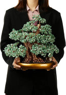 Feng Shui Money Tree Large Crystal Quartz Lucky Tree Gem Tree for Office Home Feng Shui Decoration for Wealth/Fortune and Luck (Aventurine) by GreenHaven Gardens