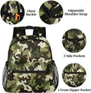 Toddler Backpack for Boys Girls - 12 Inch Green Camo Kids Backpacks Preschool Kindergarten Lightweight Waterproof Schoolbag Book Bag for School by TinyTreasures Baby Boutique