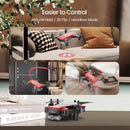 DEERC D20 Mini Drone for Kids with 720P HD FPV Camera Remote Control Toys Gifts for Boys Girls with Altitude Hold, Headless Mode, One Key Start Speed Adjustment, 3D Flips 2 Batteries, Red by TinyTreasures Baby Boutique