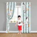 Cartoon Cat Blackout Curtains for Girls Room - Grommets Top, Animal Themed, Thermal Insulated Panels for Bedroom, Nursery Decor, 82 in x 84 in by TinyTreasures Baby Boutique