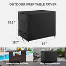 Outdoor Bar Cover Heavy Duty Waterproof Cover for Wicker with 54 inch Outdoor Utility Cart and Storage Cabinet Black by GreenHaven Gardens