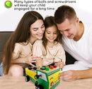 Toddler Montessori Busy Board - Wooden Educational Toy with Lights, Switches, Relay, Key, Bulbs, Sensory Board on Wheels - Preschool Motor Skills Learning Activities - Christmas & Birthday Gift by TinyTreasures Baby Boutique
