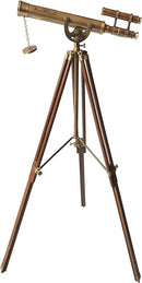 Antique Brass Telescope Marine Navy Adjustable Floor Standing Brass Telescope Maritime Ship Instrument Functional Clear Vision Instrument Nautical Home Decor by TinyTreasures Baby Boutique