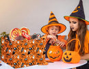 HIYAGON Rectangular Halloween Basket for Boys and Girls Kids Trick or Treat Pumpkin Basket for Halloween Parties Cute Storage Bin Organizer Box Room Decor(Yellow Halloween) by TinyTreasures Baby Boutique