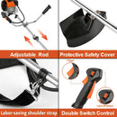 Homdox 58cc 2-Cycle Gas Weed Eater, 4 in 1 Gas Brush Cutter, String Trimmer and Weed Wacker Trimmer for Lawn and Garden Care Trimming, Orange. by GreenHaven Gardens