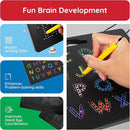 PicassoTiles Magnetic Alphabet Board 12x10 in Dual Sided Learning Pad with Upper and Lowercase Letter Tracing Stylus Pen Reusable Erasable Educational Toy Kids Preschool Montessori Writing Tool PTB03 by TinyTreasures Baby Boutique