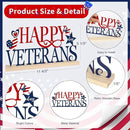 COCHIE Metal Happy Veterans Day Sign, Thank You Veteran Table Centerpieces Decorations for Home, Office, Shelf, Mantel, Indoor, Traditional Party Supplies Decor (Veterans) by CozyNest Decor