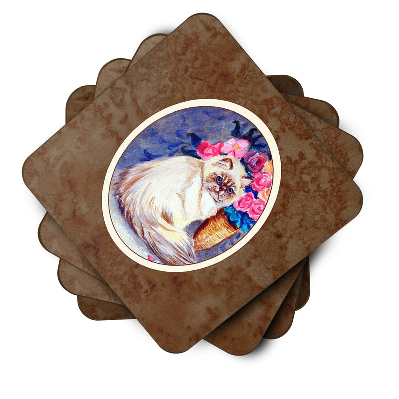 Persian Cat Foam Coaster Set of 4 7150FC