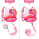Toddler Leash Harness + Anti Lost Wrist Link, Accmor Cute Dinosaur Kids Harnesses with Leashes,3 in 1 Baby Walking Wristband Child Outdoor Anti-lsot Tether Rope Reins for Chidren Girls (Pink) by TinyTreasures Baby Boutique