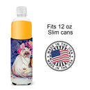 Persian Cat Slim Can Hugger , Insulated Foam Hugger for 12 oz Slim Cans, Beer Bottles & Water Bottles, Printed in USA
