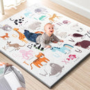 Premium Foam Baby Play Mat 50" x 50" – Removable & Machine Washable Cover, Extra Thick Padding Playpen Mat, Non-Slip Crawling Mat, Easy to Clean for Infants, Toddlers & Babies by TinyTreasures Baby Boutique