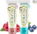 Jack N' Jill Natural Toothpaste for Baby and Infants - Fluoride Free Training Toothpaste, 40% Xylitol, BPA Free - Blueberry & Raspberry, 1.76 oz (Pack of 2) by CozyNest Decor