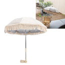 Baby Outdoor Parasols, Baby Stroller Parasol Umbrella with Adjustable Clamp, Toddler Parasol for Trolley Wheelchair Beach Chair, Outdoor Activities (Beige with by TinyTreasures Baby Boutique