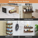 Magnetic Spice Rack for Refrigerator, Kitchen Organizer and Storage Shelf, Brown(4 Pack)… by CozyNest Decor