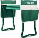 TomCare Upgraded Garden Kneeler Seat Widen Soft Kneeling Pad Garden Stools Garden Bench with 2 Large Tool Pouches Outdoor Foldable Gardening Gifts for Women Men Gardeners, Green by GreenHaven Gardens