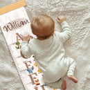 Customize Name Growth Chart Wall, Cute Letters Canvas Height Chart for Kids, Height Indicator Tape Ruler Growth Chart Decor, Toddler Room Decoration, Baby Measuring Board by TinyTreasures Baby Boutique