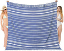 Oversized Turkish Beach Towel Blanket XXL Cotton Sandproof Towels Boho Woven Extra Large Big Sand Free Giant Throw Thick Blankets Huge Quilt XL Picnic Camping Necessities Cloud For Adult Gifts Blue by TinyTreasures Baby Boutique