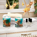 2 Pack Qtip Holder Organizer Dispenser Corgi Dog Underwater Bathroom Storage Canister Cotton Ball Holder Container for Cotton Pads/Swabs/Floss by CozyNest Decor
