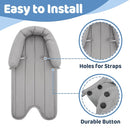 Pro Goleem Infant Car Seat Insert, Babybody Support for Toddler, Soft Minky Preemie Car Seat Insert, 2-in-1 Reversible, Perfect for Carseats, Strollers, Swings, White and Grey by TinyTreasures Baby Boutique