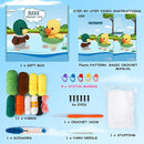 ekaus Crochet Kit for Beginners, Crochet Kit with Step-by-Step Video Tutorials, Crochet DIY Knitting Supplies for Adults Kids, Crochet Ducks(45%+ Yarn) by TinyTreasures Baby Boutique