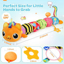 Baby Toys 0-6 6-12 Months, Sensory Musical Animal Stuffed Toy for Infant 0-3 3-6 Months, Tummy Time Toys with Mirror Crinkle Rattle, Plush Unicorn Cat Toy Gifts for 0 1 2 3 4 5 6+ Months Boys Girls by TinyTreasures Baby Boutique