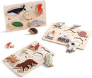 IEATFO 3 Packs Space Ocean Forest Wooden Chunky Puzzles for Toddlers, Wood Puzzle for Kids, Insert Puzzles Each Piece Fits Perfectly, Sturdy and Pegless, Educational Toys by TinyTreasures Baby Boutique