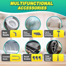 Multi-Surface Handheld Pressurized Steam Cleaner with 13 PCS Accessory ，Portable Steamer for Cleaning, Multipurpose Steam Cleaner for Home/Car/Bathroom/Grease/Upholstery/Floor/Grout and More (White) by TinyTreasures Baby Boutique