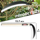 Japanese Weeding Sickle Garden Tool - Garden Hand Weeder Sickle Tool,Scythe Tool for Gardening,Manual Grass Sickle Carbon Steel Blade Cutter Gardening Quick Work (Weeding Sickle) by GreenHaven Gardens