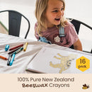 Honeysticks Jumbo Crayons (16 Pack) - Non Toxic Crayons - 100% Pure Beeswax and Food Grade Colors - 16 Bright Colors - Large, Easy to Hold and Use - Preschool Art Supplies for Toddlers/Kids 3-5, 4-8 by TinyTreasures Baby Boutique