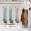 ZEDODIER Tank Top Hanger, 4 Pack Space Saving Bra Hangers, Non-Slip Hanging Sport Bras Holder, Closet Organizers and Storage for Camisoles Tank Tops Bras Ties Swimsuits Strappy Dress, Rose Gold by CozyNest Decor