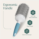 Professional Round Brush for Blow Drying - Large Ceramic Ion Thermal Barrel Brush for Sleek, Precise Heat Styling and Maximum Volume - Lightweight Hair Brush for Smooth, Manageable Hair (2 Inch) (Not Electrical) by TinyTreasures Baby Boutique