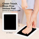 4-Pack Inkless Baby Hand and Footprint Kit - Mess Free Ink Pad for Newborn Keepsake, Dog Nose & Paw Print Kit, Clean Touch Ink Pad for Baby Hand & Footprints, Ideal New Mom Gifts (Jet Black, L) by TinyTreasures Baby Boutique