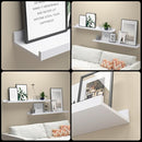 36 Inches Long Floating Shelves Wall Mounted, 2 Set Modern White Wall Shelf for Bedroom, Nursery Book Shelf with Lip, Picture Ledge Shelf for Wall Decor Living Room Bathroom Kitchen - White by TinyTreasures Baby Boutique