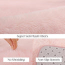 Soft 5x7 Pink Rug, Fluffy Area Rugs for Living Room, Plush Area Rugs for Bedroom, Non-Slip Indoor Carpet for Nursery, Study Room, Kids Room, Room Decor by TinyTreasures Baby Boutique