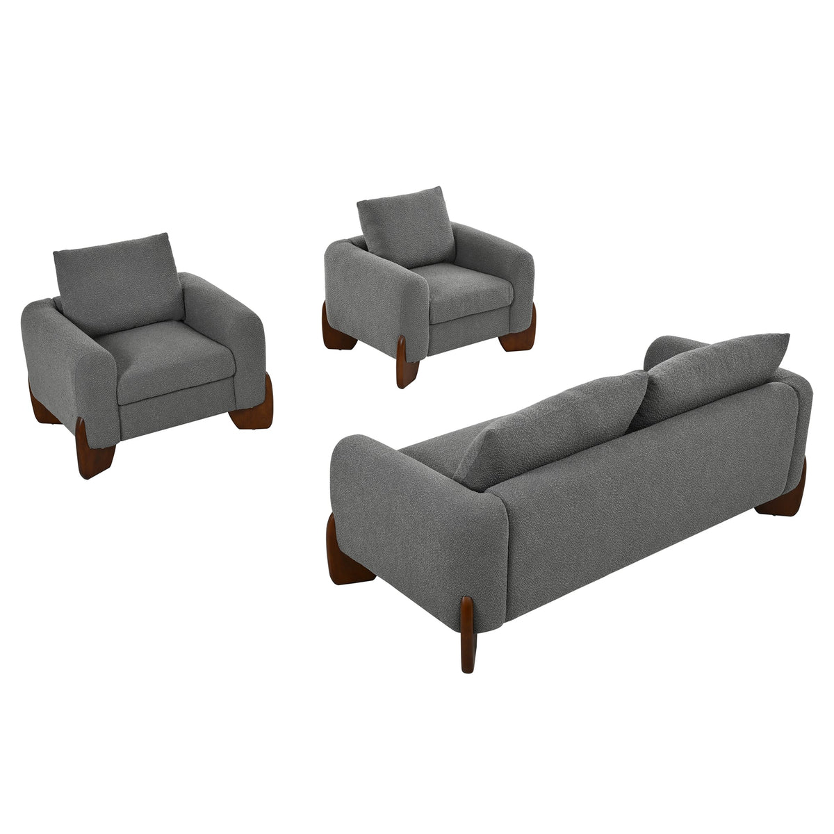 U_Style Modern 3-Piece Living Room Sofa Set, photo 9 of 10
