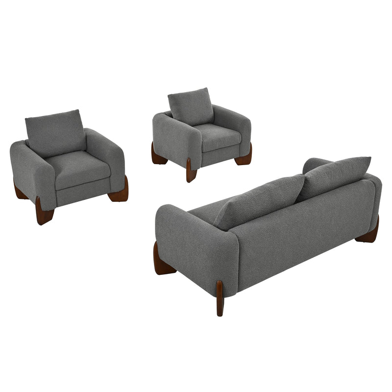 U_Style Modern 3-Piece Living Room Sofa Set, photo 9 of 10