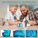 Microscope for Kids, [3-in-1] 1000X Handheld Mini Scope with 2" LCD Screen, Portable Miniscope for Kids 8-12 Halloween Christmas Birthday Edu Gifts, 32GB TF Card Included by TinyTreasures Baby Boutique