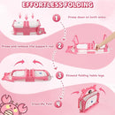 Baby Bathtub,Collapsible Baby Bath Tub with Thermometer & Soft Floating Cushion,Portable Travel Baby Bathtubs for Newborns to Toddlers 0-36 Months(Crab Pink) by TinyTreasures Baby Boutique