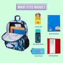 Wildkin ECO rPET Kids Backpack – Recycled, Padded, Adjustable for School & Travel – Sharks by TinyTreasures Baby Boutique