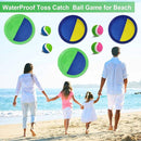 Jalunth Ball Catch Set Game Paddle - Beach Toys Back Yard Pool Outdoor Games Backyard Camping Throw Catch Toss Age 3 4 5 6 7 8 9 10 11 12 Years Old Boys Girls Kids Adults Family Outside Easter Gifts by TinyTreasures Baby Boutique