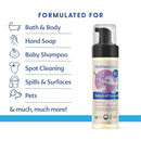 Motherlove Baby & All Soap (2 pack, 7.1 oz) Gentle Foaming All-Purpose Castile Soap Made with Organic Ingredients – Relaxing Lavendar Blossom by TinyTreasures Baby Boutique