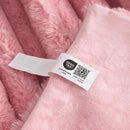 Cozy Bliss Faux Fur Throw Blanket for Couch, Cozy Warm Plush Striped Blanket for Sofa Bedroom Living Room,50 * 60 Inches Hot Pink by CozyNest Decor