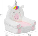Amazon Basics Children's Plush Toddler Chair, Unicorn, Medium, Multicolor by CozyNest Decor