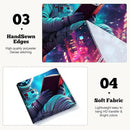 BVBOX Astronaut Space Blacklight Tapestry 79"x59", UV Reactive Astronaut Reading Universe Galaxy Planet Glow in Dark Tapestries, Black Light Neon Upright Poster Wall Hanging Backdrop Decor for Bedroom Living Room by CozyNest Decor