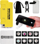 EasyMicro LED Lighted Pocket Microscope 60-120X Magnification Yellow Color by TinyTreasures Baby Boutique