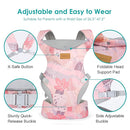 Baby Carrier Newborn to Toddler, Ergonomic Adjustable Toddler Carriers for 7-66 Lbs, Cozy Lightweight Infant Carrier with Neck Support, Baby Holder Carrier with Lumbar Support for Mom Dad by TinyTreasures Baby Boutique