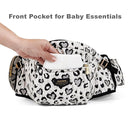 SUNVENO Baby Hip Carrier with Hip Seat, CPC-Certified, Ergonomic Infant Carrier for Newborns & Toddlers up to 45 lbs, Adjustable Waistband, Multiple Pockets, All-Season, Grey,Leopard Print by TinyTreasures Baby Boutique