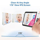 VTech VM928-2HD 5” 720p HD Display 2 Cameras Baby Monitor,110 Wide Angle View,Remote Pan-Tilt-Zoom,Night Vision,Up to 1000ft Range,Temperature Sensor,9 Soothing Sounds & Lullabies,2-Way Talk,No WiFi by TinyTreasures Baby Boutique