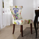 Paradise - Upholstered Accent Chair Printed On - Off-White Floral by HouseOfZazla